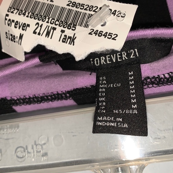 F21 purple strapless crop tube top - Picture 4 of 4